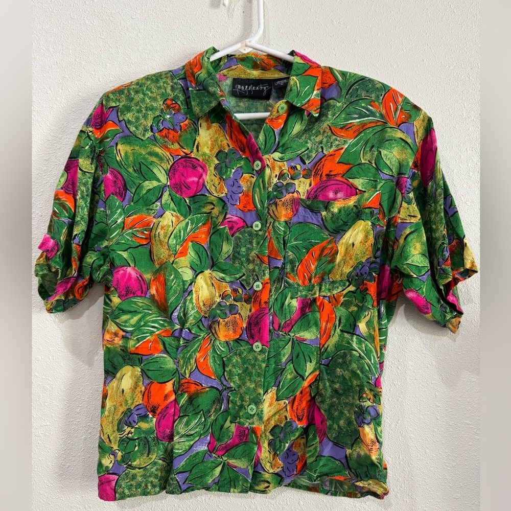 Multicolor Tropical Button Down Shirt